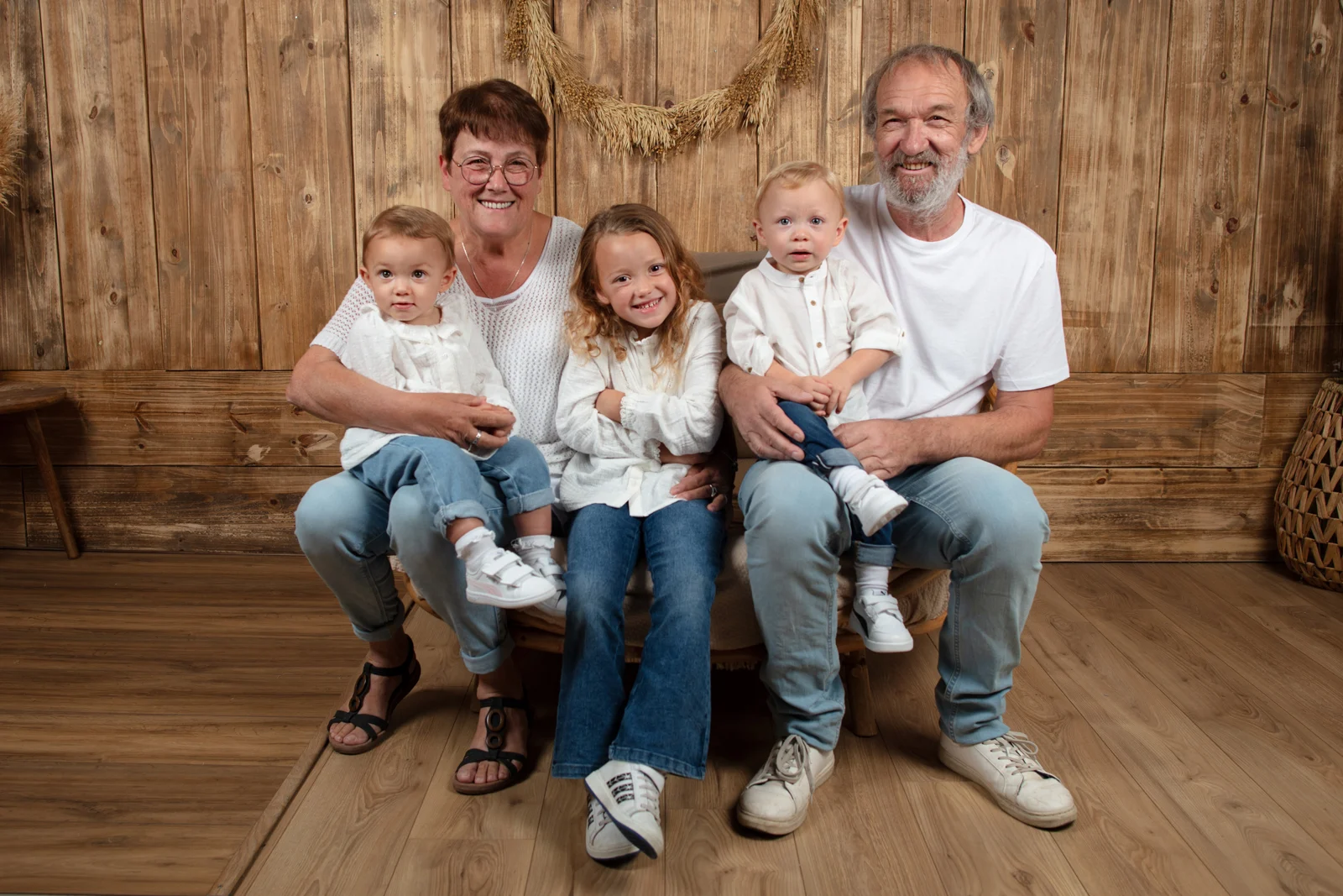 Séance famille en studio